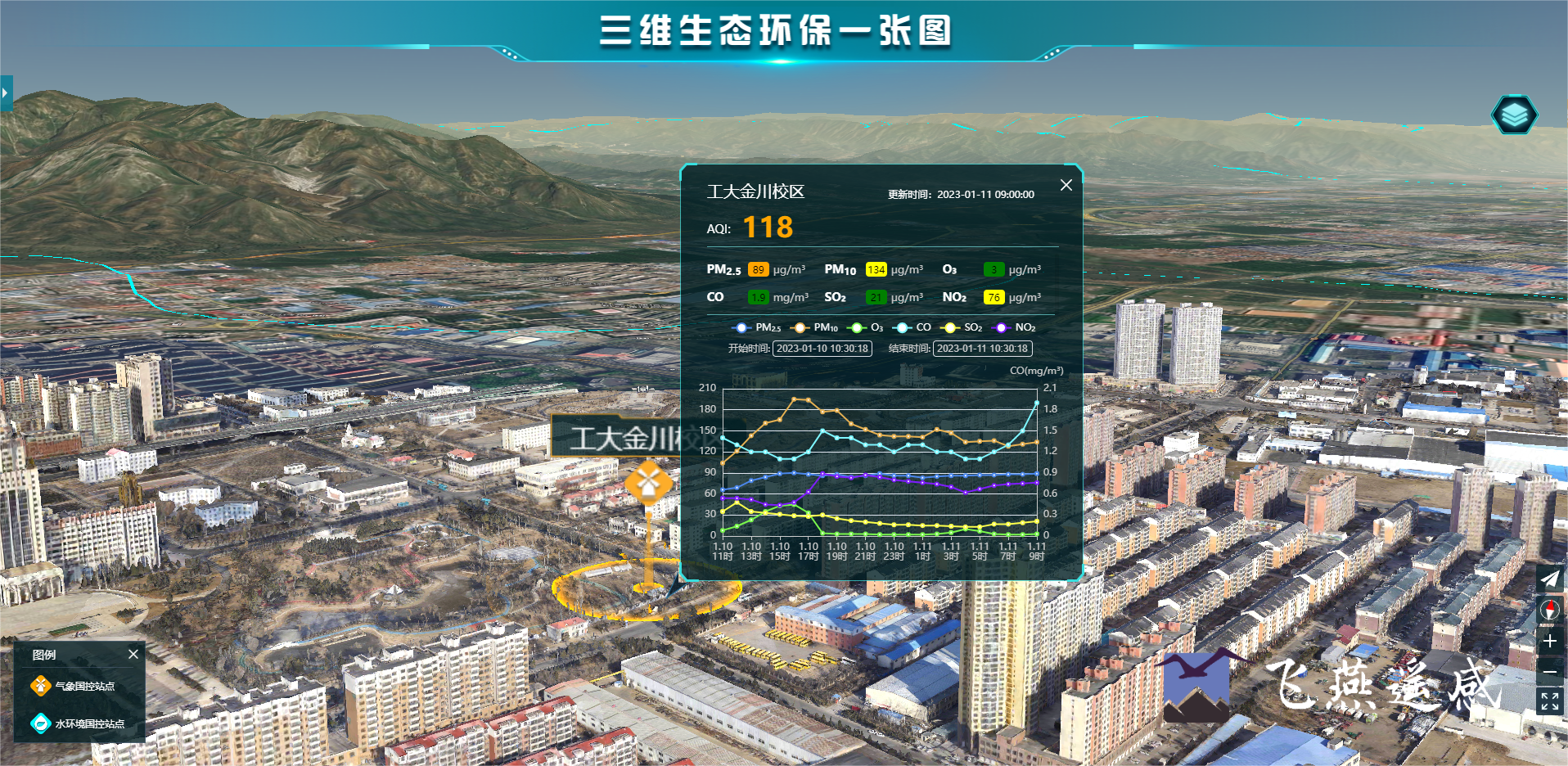 智慧環(huán)保三維可視化系統(tǒng)平臺(tái)，生態(tài)環(huán)境立體場(chǎng)景“入行入心”